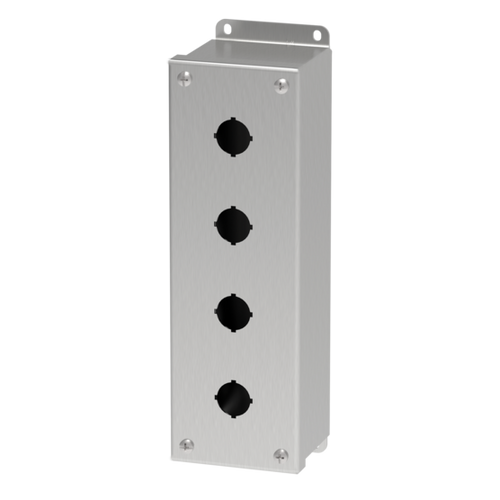 Hoffman E4PBGSS Type 4X Stainless Steel 22.5-mm Pushbutton Enclosure