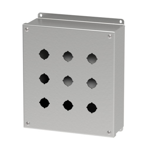 Hoffman E9PBGSS Type 4X Stainless Steel 22.5-mm Pushbutton Enclosure