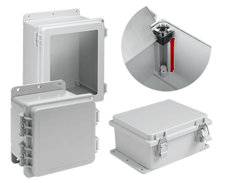 Hoffman A181610PHCW Type 4X PolyPro Polyester Window Cover Enclosure