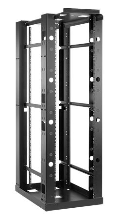 Hoffman E4SDR19FM45U Seismic 4-Post Open-Frame Rack
