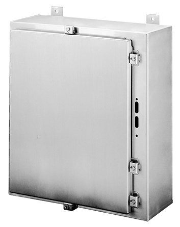 Hoffman A36HS2508SS6LP Type 4X Stainless Steel Disconnect Enclosure with Clamps