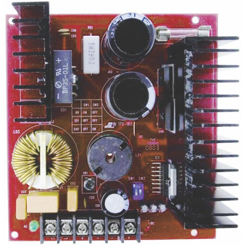 Seco-Larm ST-2406-10AQ 9A Continuous 6/12/24 VDC Power Supply Charger