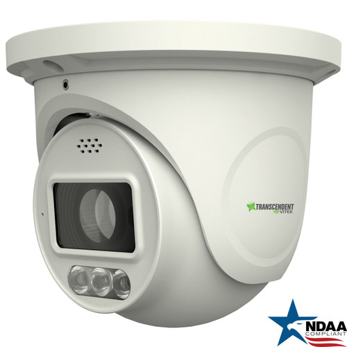 Vitek VTC-TNT4RMAD Transcendent Series NDAA 4MP Motorized AF IP WDR Active Deterrence Turret Camera