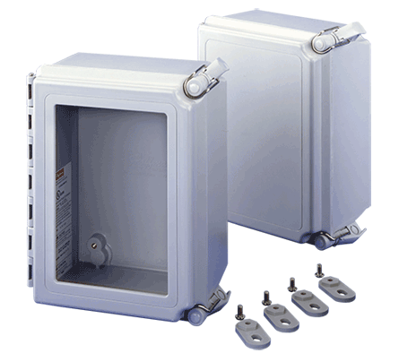 Hoffman A864CHSCFG Type 4X Solid Cover Continuous Hinge Enclosure