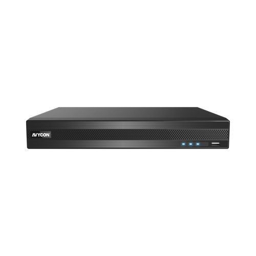 Avycon AVR-NT804A-12T All-in-One Hybrid H.265 4K DVR, 8MP Lite, 5MP Lite, 1080P, 960H HD - 4 Channel BNC, 4 additional IP channels support, 4ch audio, eSATA, 12TB HDD Installed (NDAA)