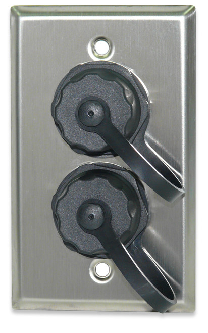 SignaMax SSKFIG-2 2-Port Industrial Grade Stainless Steel Faceplate