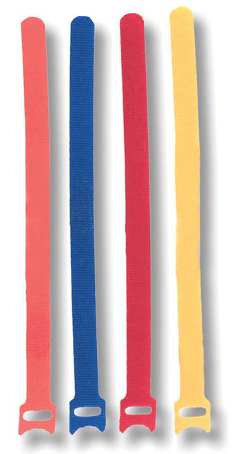 SignaMax VCPT-08-RD Cable Management Tie, Red 8.0"L x .5"W, Package of 10