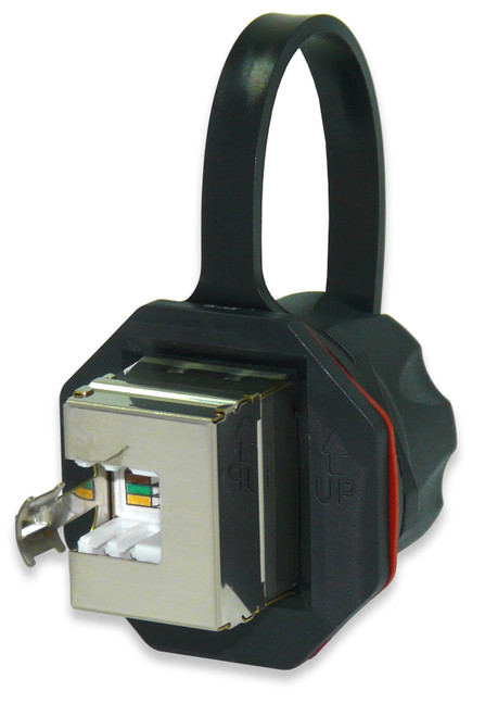 SignaMax KJS458IG-C5E Category 5e FTP Industrial Jack w/Protective Cap, T568A/B