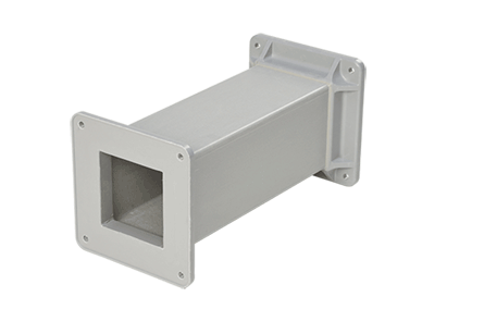 Hoffman F44W48STFG Category 12 & 3R Fiberglass Feed-Through Wireway Straight Tube