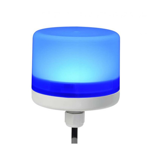Federal Signal LP57-024B Streamline LP57 Mini Beacon Series, M12 Cable Gland, 24VDC, Steady Burn, Blue