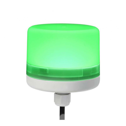 Federal Signal LP57-024G Streamline LP57 Mini Beacon Series, M12 Cable Gland, 24VDC, Steady Burn, Green