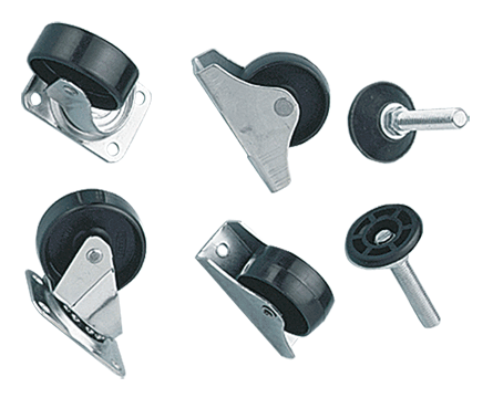Hoffman CCSPBWF Compact Casters & Levelers for Pedestal Base