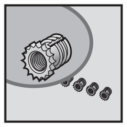 Hoffman QEBI Self-tapping Brass Inserts