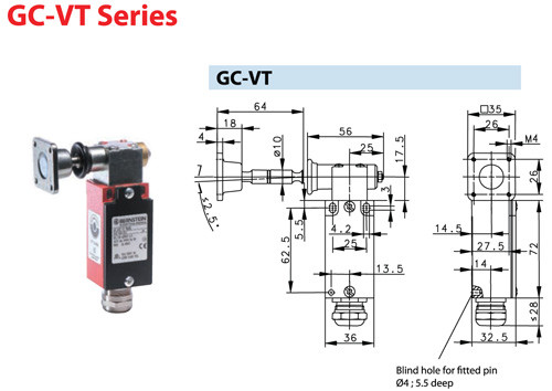 Altech 601.8119.045 GC-VT Series GC-VT Safety Switch
