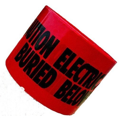 Morris 69012 3" x 1000Ft "Caution Telephone Line Buried Below" Underground Orange Tape