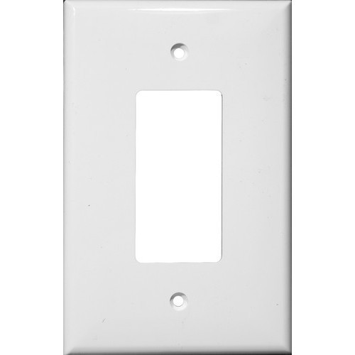 Morris 81821 White 1 Gang Oversize Decorative/GFCI Lexan Wall Plate