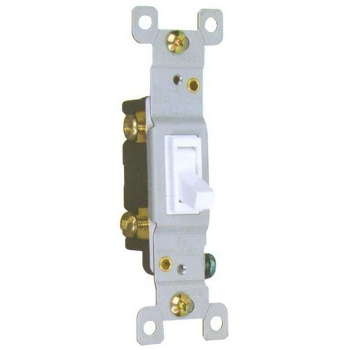 Morris 82031 3 Way White 15A-120/277V Toggle Switch
