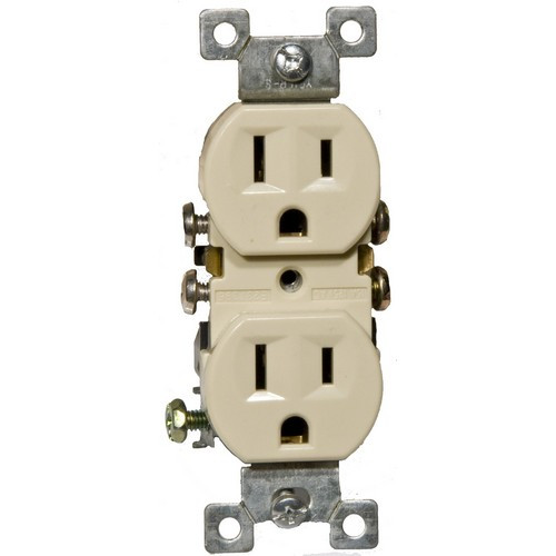 Morris 82120 Ivory 15A-125V Standard Duplex Receptacle