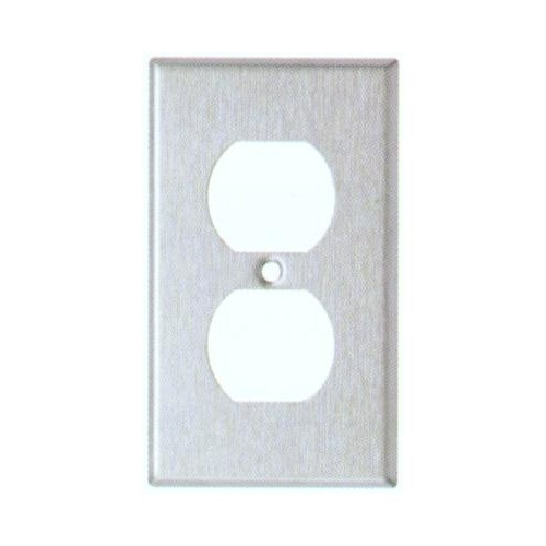 Morris 83210 Stainless Steel 1 Gang Painted Steel Duplex Receptacle Wall Plate