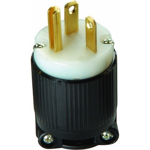 Morris 89614 2 Pole, 3 Wire 20A 125VAC Straight Blade Male Plug