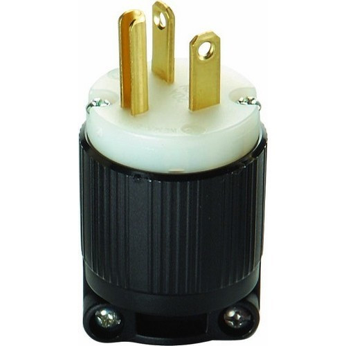 Morris 89618 2 Pole, 3 Wire 20A 250VAC Straight Blade Male Plug
