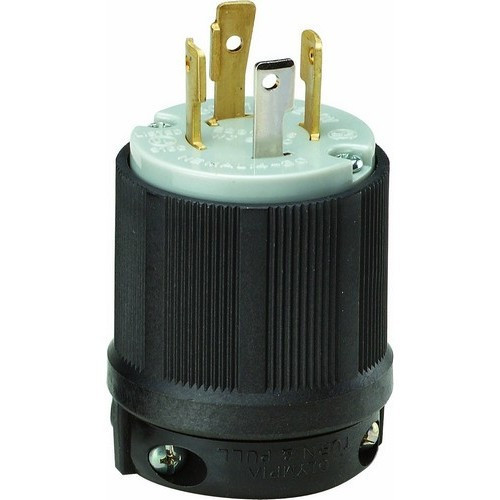 Morris 89756 3 Pole, 4 Wire 30A 125/250VAC Twist Lock Male Plug
