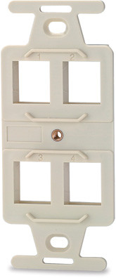 SignaMax 106A-4 4-Port 106 Type Keystone Adapter, Ivory