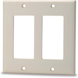 SignaMax DKFD-2-GY Gray Double Gang Decora Style Faceplate