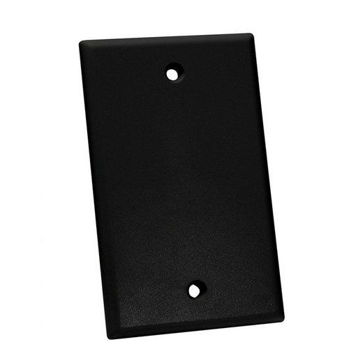 SignaMax SKF-B-BK Blank Single Gang Black Faceplate