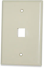 SignaMax SKFM-1 1-Port Single Gang Ivory Oversize Faceplate