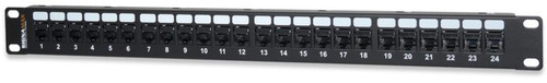 SignaMax 24458-C5E 24-Port Category 5e MT-Series Unscreened Patch Panel, 1 RMU