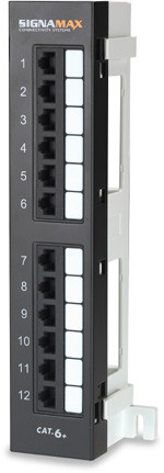 SignaMax 12458M-C6C 12-Port Category 6 Mini Panel W/89D Bracket