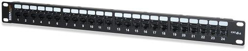 SignaMax 24458-C6A 24-Port Category 6A MT-Series Unscreened Patch Panel, 1 RMU