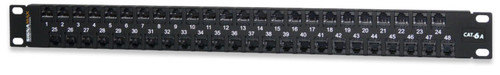 SignaMax 48458FTHD1-C6A 48-Port Category 6A Feed-Thru Unscreened HD Panel, 1 RMU