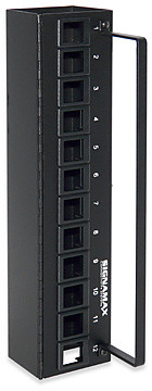 SignaMax 12U-M89 12-Port Field-Configurable Wall-Mount Panel, 89D Bracket