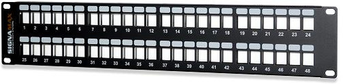 SignaMax 48U-HDMMP 48-Port Field-Configurable Patch Panel, 2 RMU