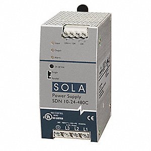 Sola SDN10-24-480C 240W 24V DIN T/P 380/480V IN IECEX