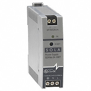 Sola SDP06-24-100T 15W 24V DIN PLASTIC 115/230VIN