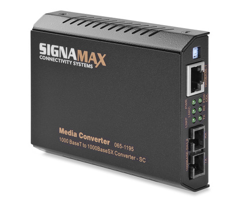 SignaMax FO-065-1195 1000T to 1000SX Media Converter SC/MM