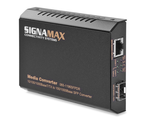SignaMax FO-065-1196SFPDR 10/100/1000TX to 100/1000X SFP Media Converter
