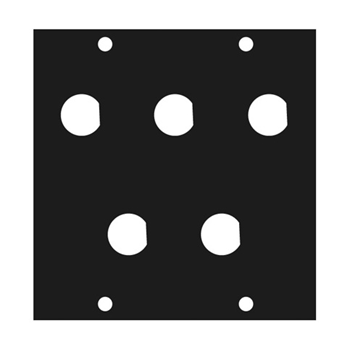 Middle Atlantic 1/2BNC5 Five 1/2" BNC Punchout UCP Module