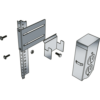 Middle Atlantic PB-5A Rack Front/Back Mount Power Strip Bracket