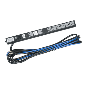 Middle Atlantic PD-815SC-20 15A, 8 Outlet Basic Surge Slim Power Strip
