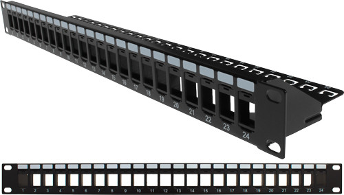 Vertical Cable 043-382/24/1U 24-Port 1U Blank Patch Panel