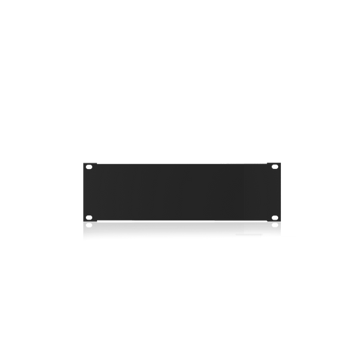 Atlas SPR2-HR 9.75 inch Blank 2 RU Recessed Half Width Rack Panel