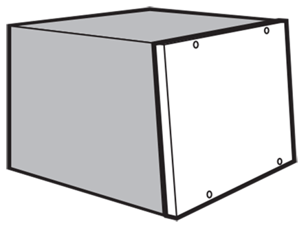 Hoffman PCS58F Cover for Upper Front of Sloped Front Enclosures