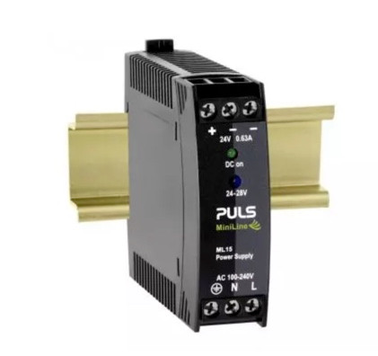 PULS ML15.241 DIN Rail Power Supply for 1-Phase System 24V, 0.6A