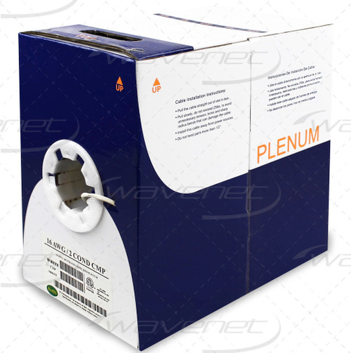 Wavenet 16/2 Plenum Shielded Stranded 1000Ft Wire White