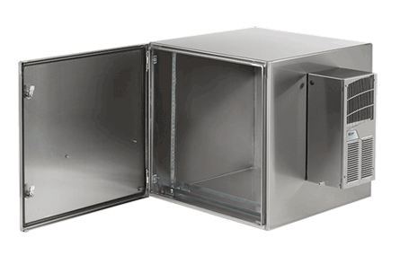 Hoffman PTRS482424XA PROTEK Nema Type 4/4X/12 Solid Door Stainless Steel AC Cabinet