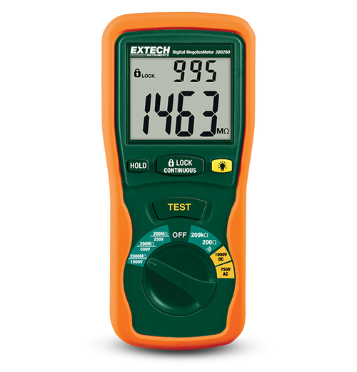 Extech 380260-NIST Autoranging Digital Megohmmeter